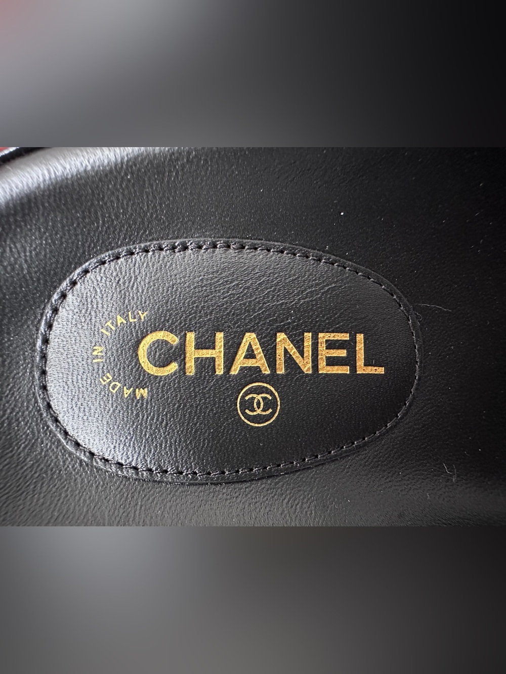 NEW BLAZY Chanel 2026 large CC LOGO BLACK LEATHER DADS SANDALS SIZE 38.5C - Picture 4 of 16